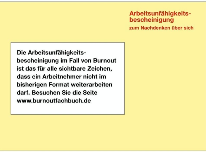 Krankschreibung bei Burnout