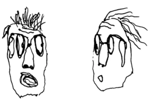 Streitende im Konflikt